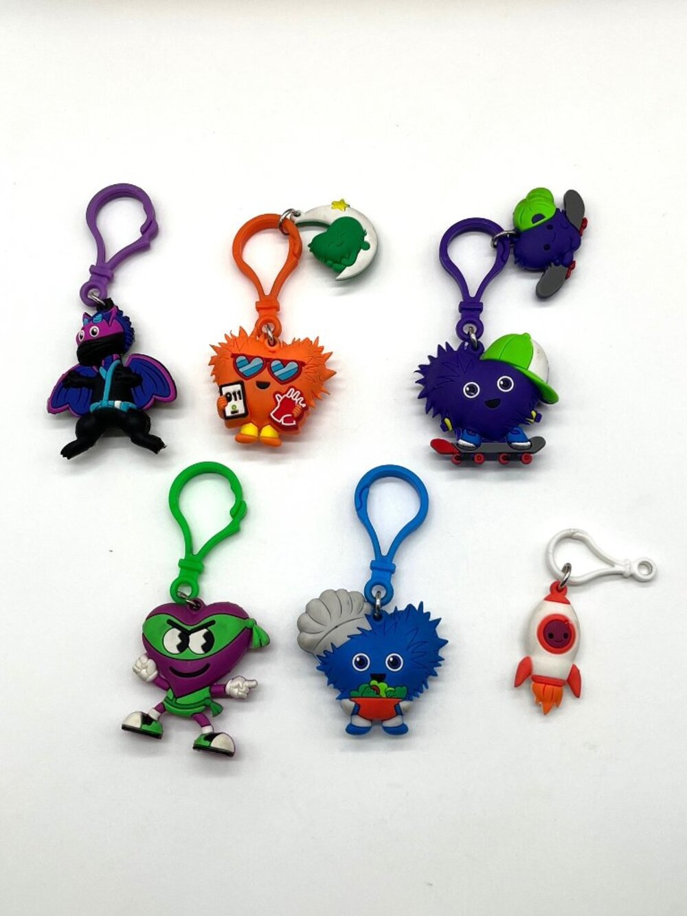 American Heart Association Kids Heart Challenge Keychains Lot of 8 Mini 2023